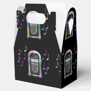 Retro Music Notes Juke Box Favour Box