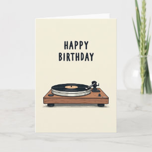 Retro Music Player Birthday Card