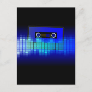 Retro Music Postcard
