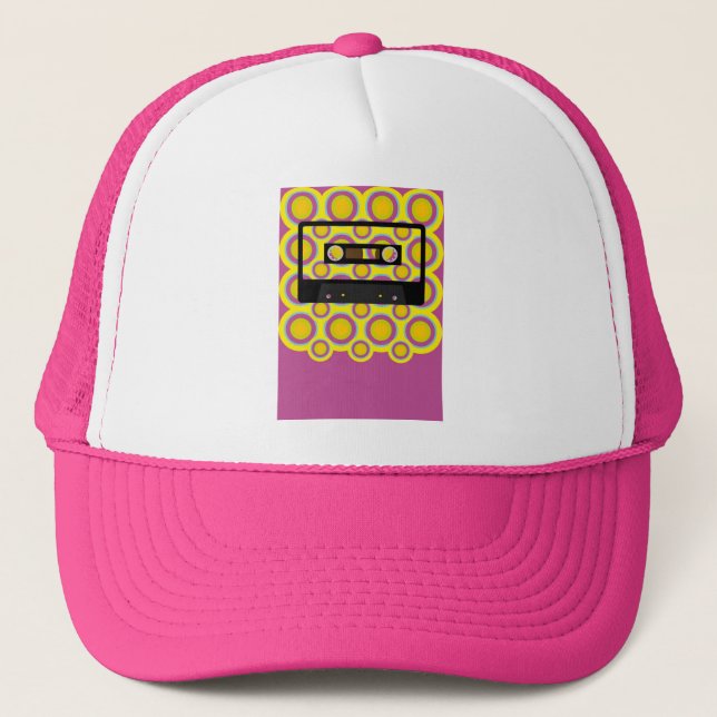 Retro Music Trucker Hat (Front)