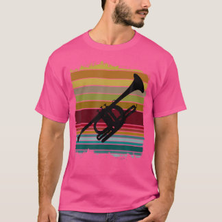 Retro Musical Instrument Trumpet T-Shirt