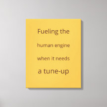 Retro Mustard Heavy Text Perfusionist Print
