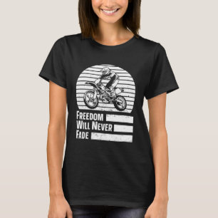 Retro Mx Motocross Freedom Bike Dirt Biking 4th O T-Shirt