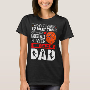 Retro My Favourite Basketball Player Calls Me Dad T-Shirt