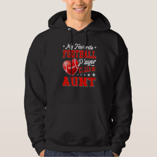 Retro My Favourite Football Player Calls Me Aunt Hoodie