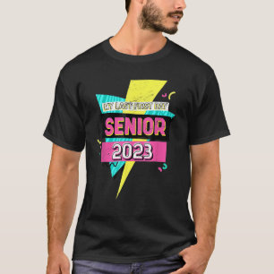Retro My Last First Day Senior 2023 Back To School T-Shirt