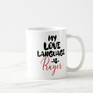 Retro My Love Language Is Prayer Jesus Christian E Coffee Mug