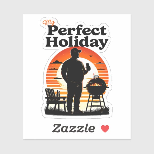 Retro My Perfect Holiday Dark Text (Sheet)