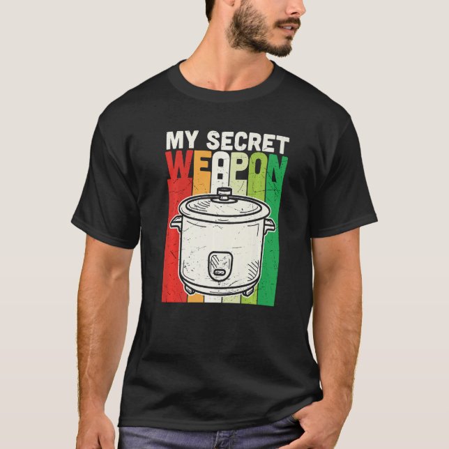 Retro My Secret Weapon Food  Culinary Chef Cook Co T-Shirt (Front)