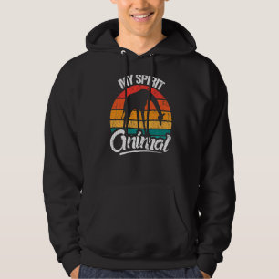 Retro My spirit animal giraffe and giraffe Hoodie