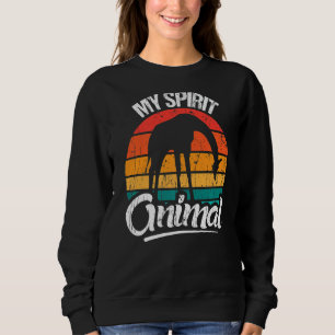 Retro My spirit animal giraffe and giraffe Sweatshirt