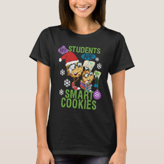 Retro My Students Kids Are Smart Cookies Christmas T-Shirt