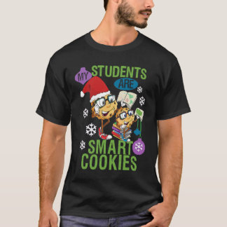 Retro My Students Kids Are Smart Cookies Christmas T-Shirt