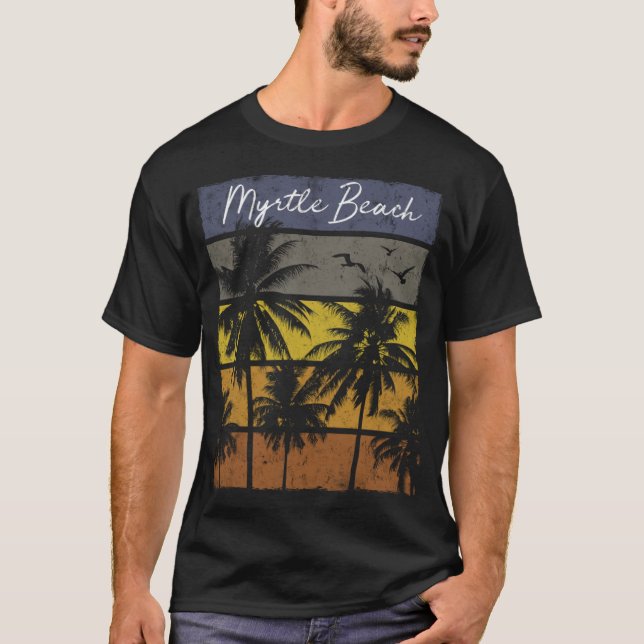 Retro Myrtle Beach Beach Print Vacation christmas  T-Shirt (Front)
