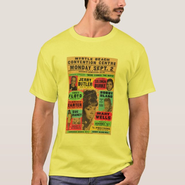 Retro Myrtle Beach Concert Poster T-Shirt (Front)