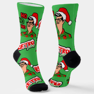 Retro Myrtle Beach Guy Christmas Socks