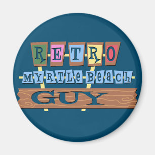 Retro Myrtle Beach Guy Magnet