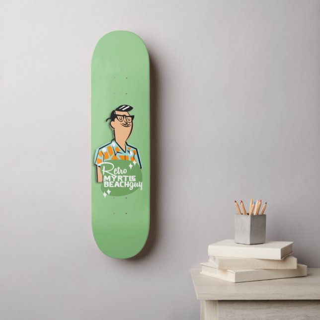 Retro Myrtle Beach Guy Skateboard (Wall Art)