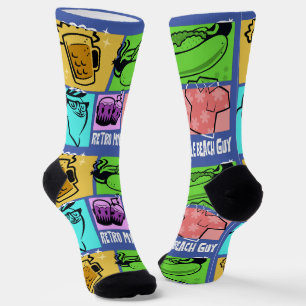 Retro Myrtle Beach Guy Socks