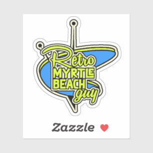 Retro Myrtle Beach Guy Sticker