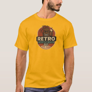 Retro Myrtle Beach Guy Tiki Bar T-Shirt