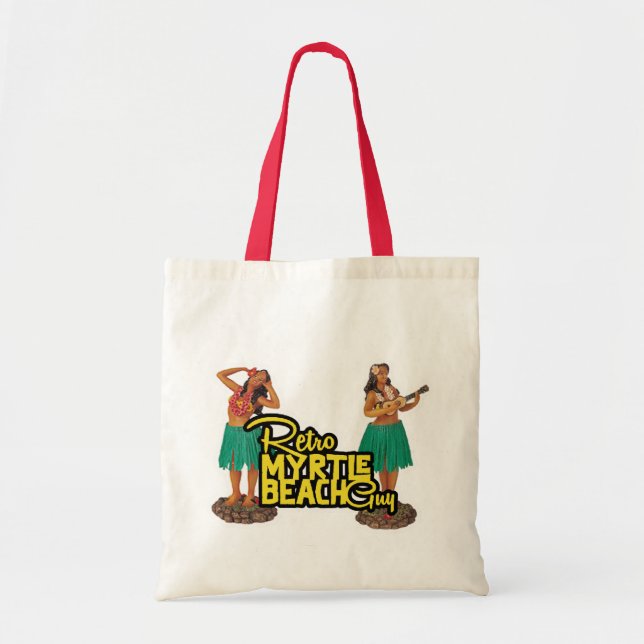 Retro Myrtle Beach Guy Tote Bag (Front)