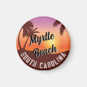 Retro Myrtle Beach Vibes: Vintage 80s Souvenir Magnet