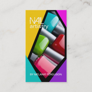RETRO NAIL ARTIST BUSINESS CARD