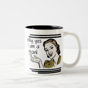 Retro Nani T-shirts and GIfts Two-Tone Coffee Mug