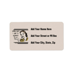 Retro Nanna T-shirts and Gifts Label