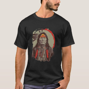 Retro Native American Headdress Pride and Traditio T-Shirt