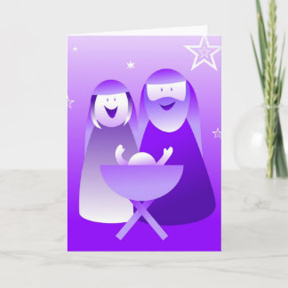 Retro Nativity Holiday Card