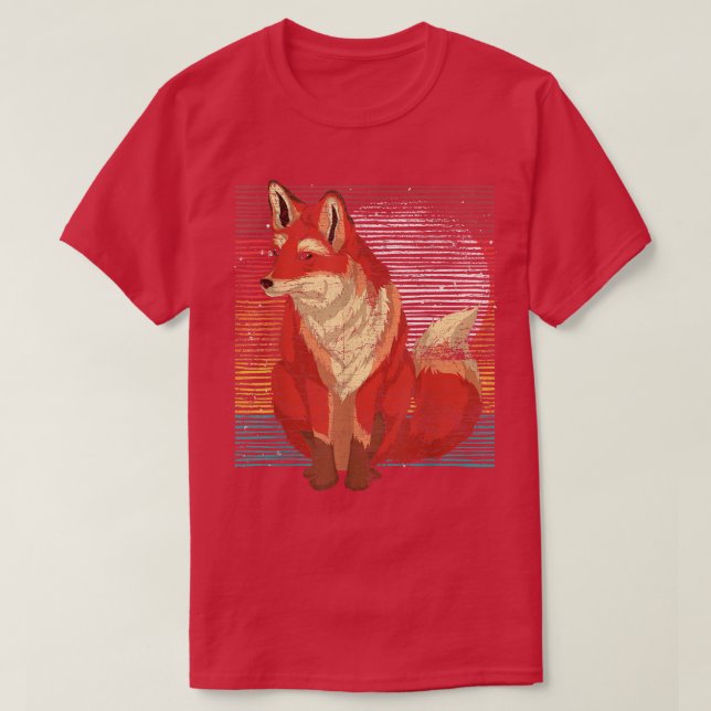Retro Nature Animal Lover Forest Animal Wildlife F T-Shirt (Design Front)