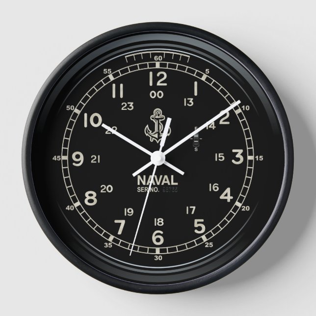Retro NAVAL Clock imitation (Front)
