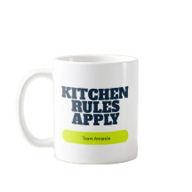 Retro Navy Lime Kitchen Rules Apply Pickleball
