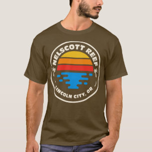 Retro Nelscott Reef Lincoln City Oregon Vintage Be T-Shirt