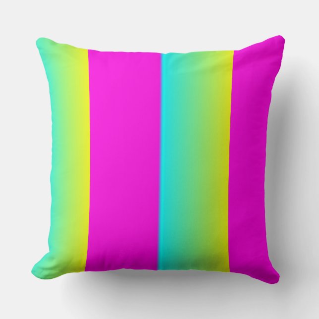 Retro Neon Blend Square Pillow (Front)