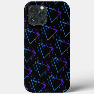 Retro Neon Geometric Pattern 2 iPhone 13 Pro Max Case