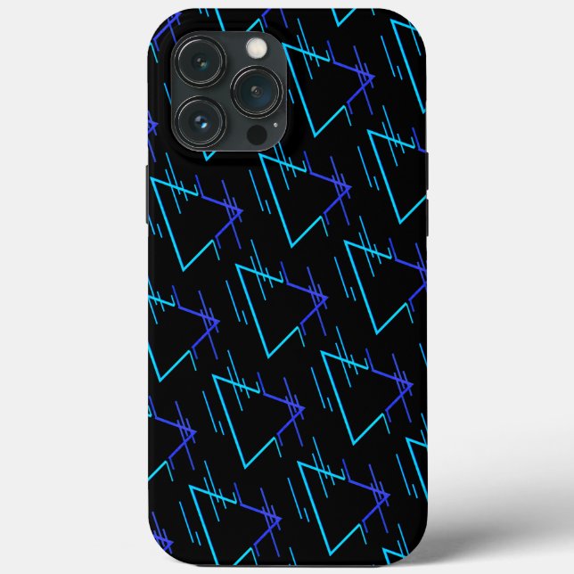 Retro Neon Geometric Pattern 3 Case-Mate iPhone Case (Back)