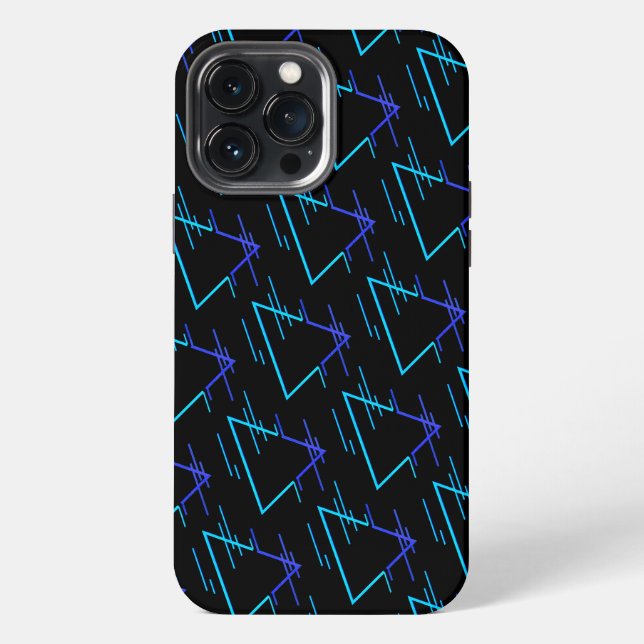 Retro Neon Geometric Pattern 3  iPhone Case (Back)