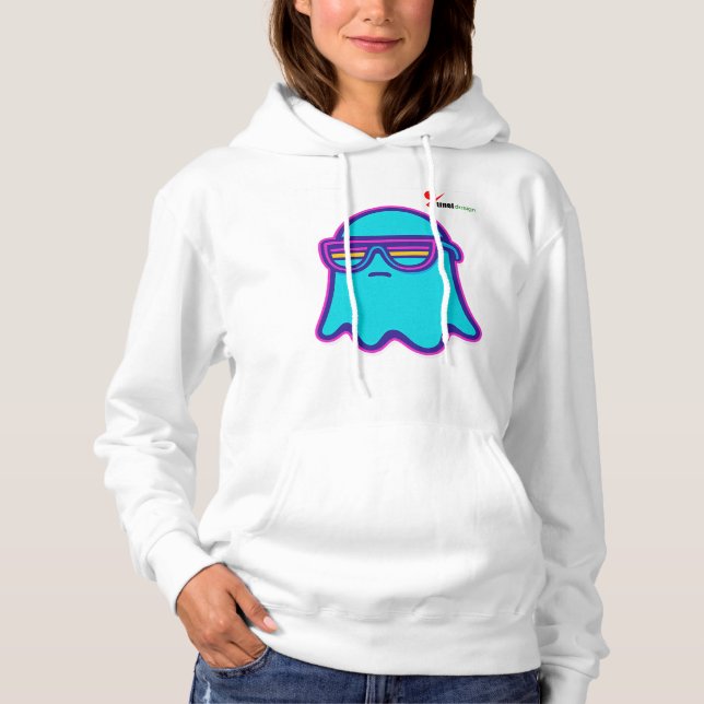 Retro Neon Ghosts Hoodie (Front)