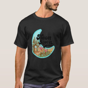 Retro Neon Moon 90s Country Music Festival Cowgirl T-Shirt