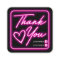 Retro Neon Pink Lighted Sign Customer Thank You