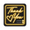 Retro Neon Yellow Lighted Sign Customer Thank You