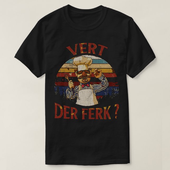 RETRO NEW COLOR CHEF VERT DER FERK TShirt (Design Front)