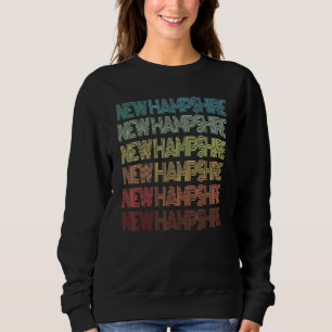 Retro New Hampshire Home State Roots Manchester Fa Sweatshirt