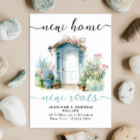 Retro New Home Roots Watercolor House Calligraphy