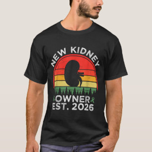 Retro New Kidney Owner Est. 2026 Kidney Transplant T-Shirt