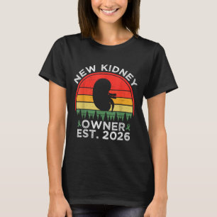 Retro New Kidney Owner Est. 2026 Kidney Transplant T-Shirt