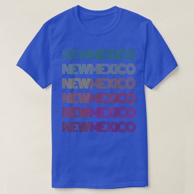 Retro NEW MEXICO Home Roots Albuquerque Family Vac T-Shirt (Design Front)